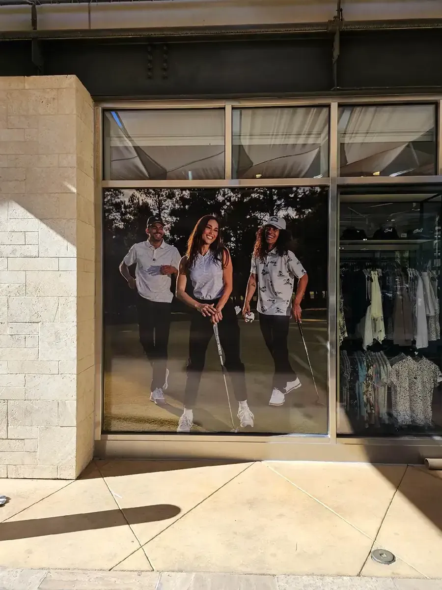 Custom window shades at AlphaGraphics Scottsdale Airpark