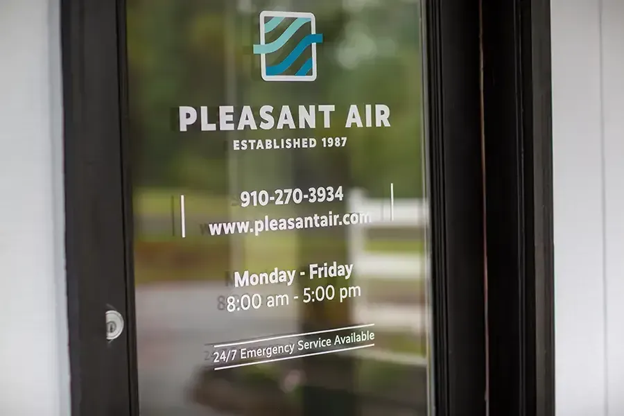 Custom window vinyl signage