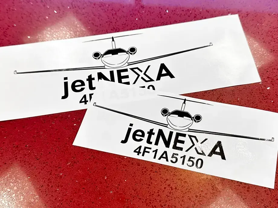 Cut decals from AlphaGraphics Gilbert