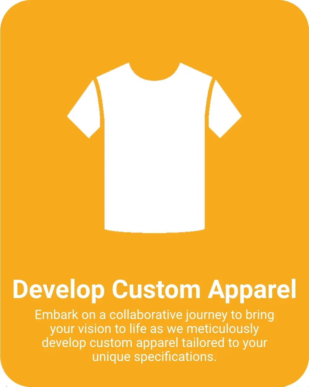 An image of a yellow background with a white t-shirt icon.