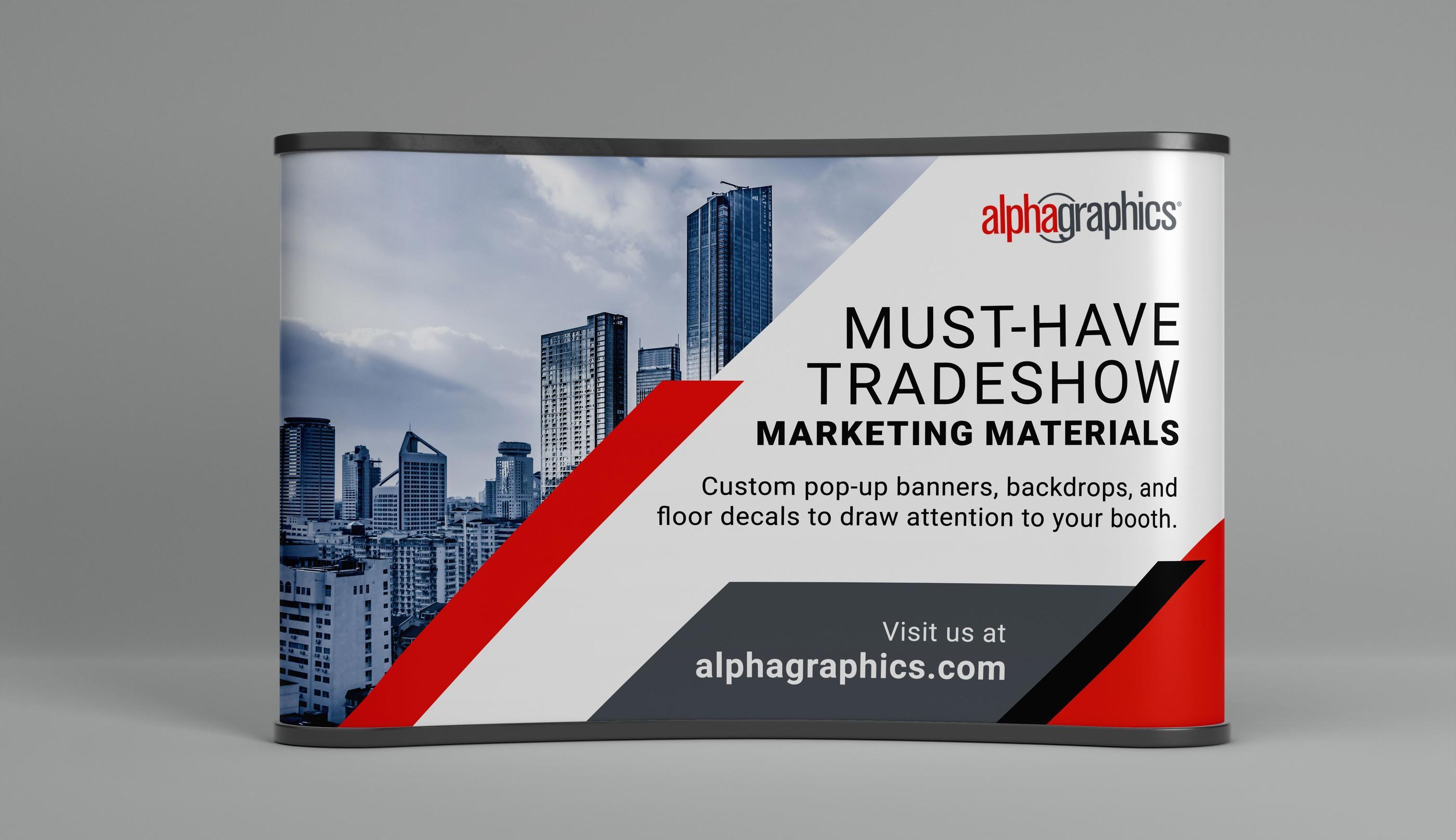 AlphaGraphics Trade Show Solutions: Custom Signage and Apparel for Maximum Impact