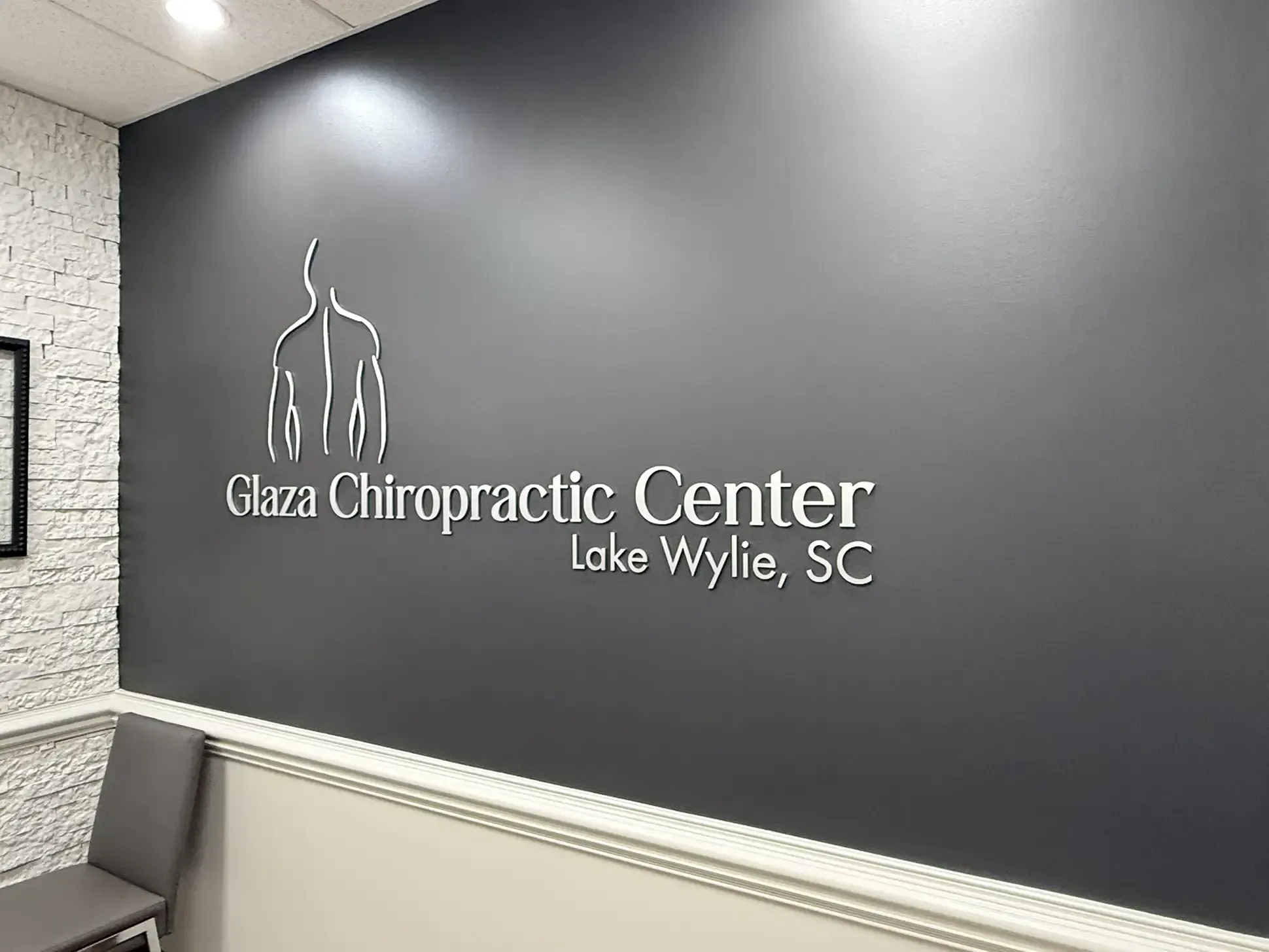 Dimensional wall sign at AlphaGraphics Rock Hill
