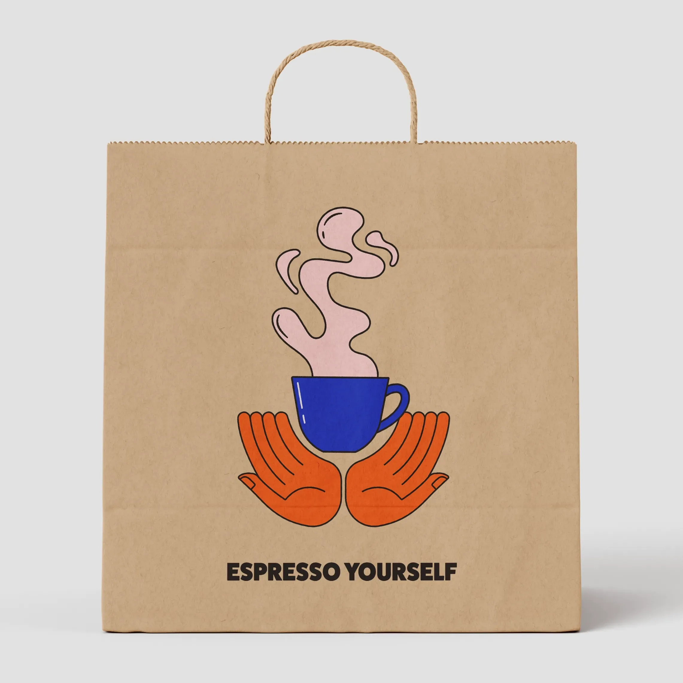 Direct object printed paper bag