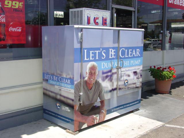 Wrapped ice machine