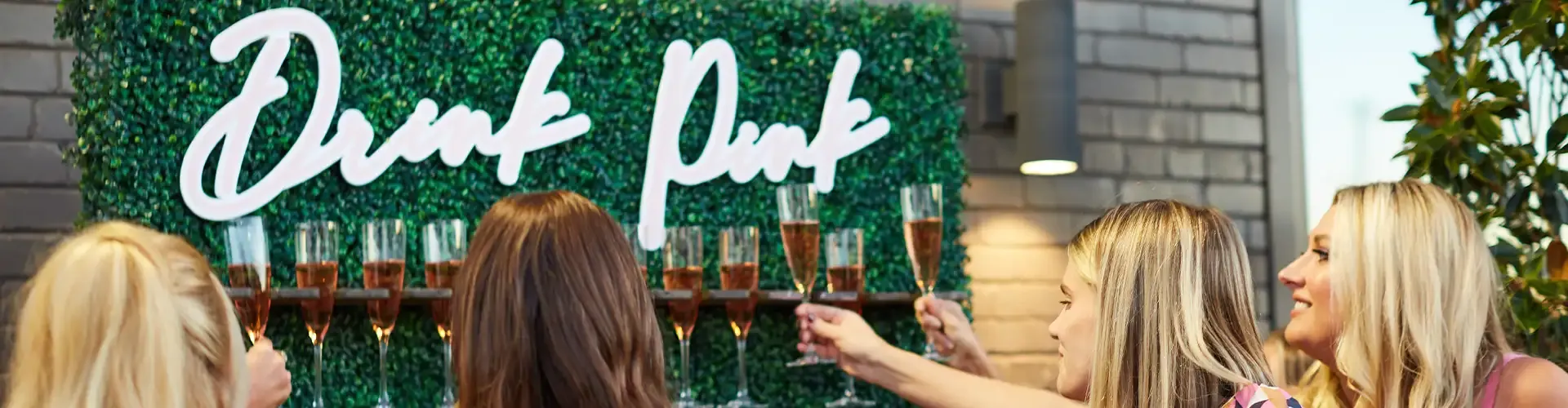 Champagne wall display at Madelyn's Fund gala