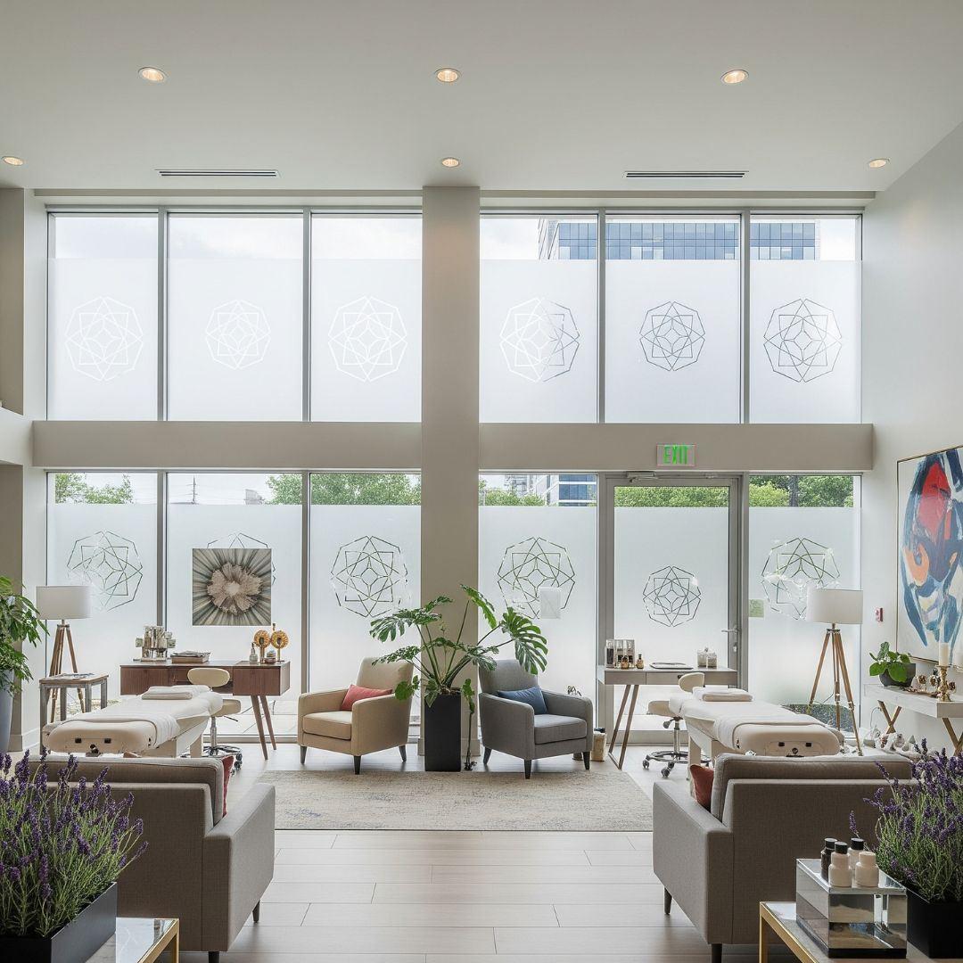 photo of window graphics