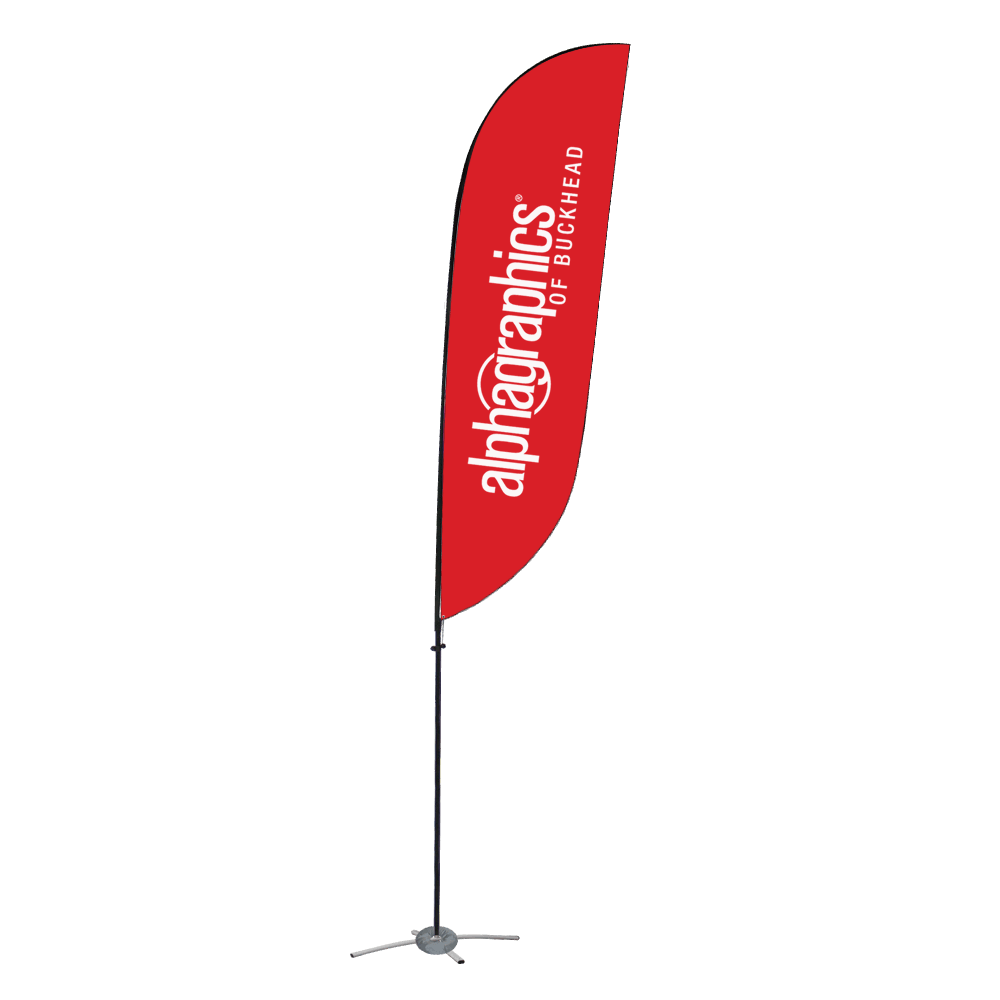 An image of a feather-style flag.