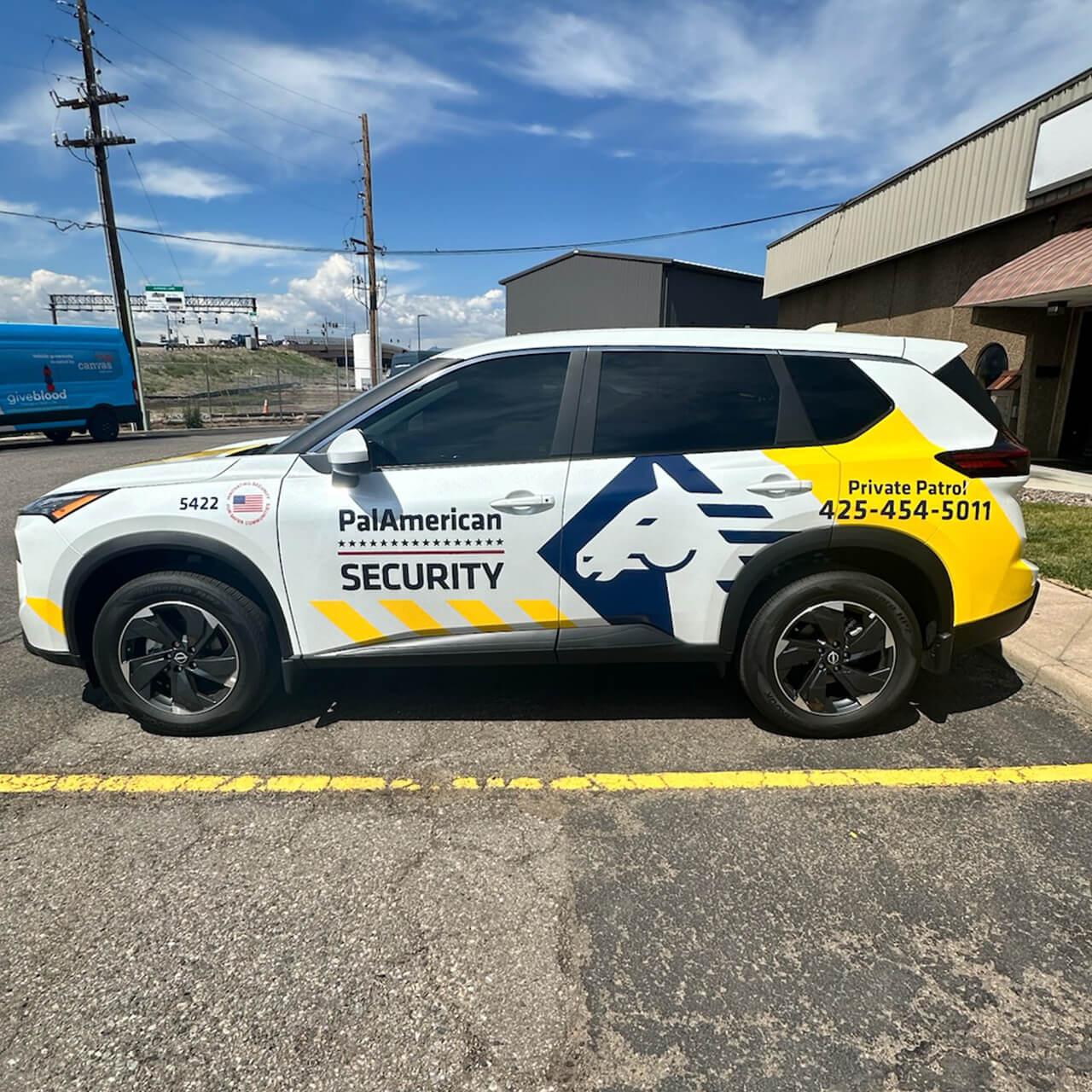 Fleet Graphics For Private Security Angency Car