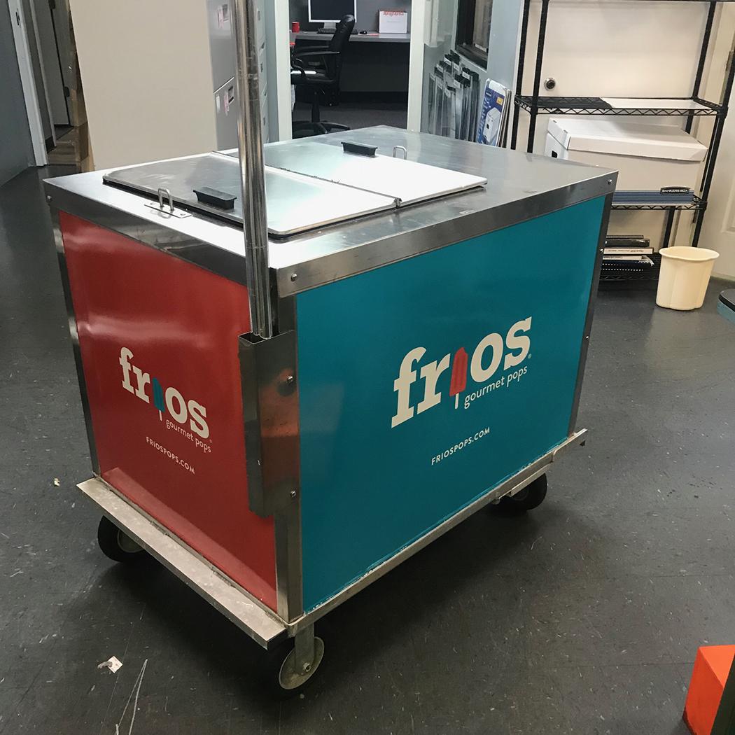 Cart Wrapped in Vinyl