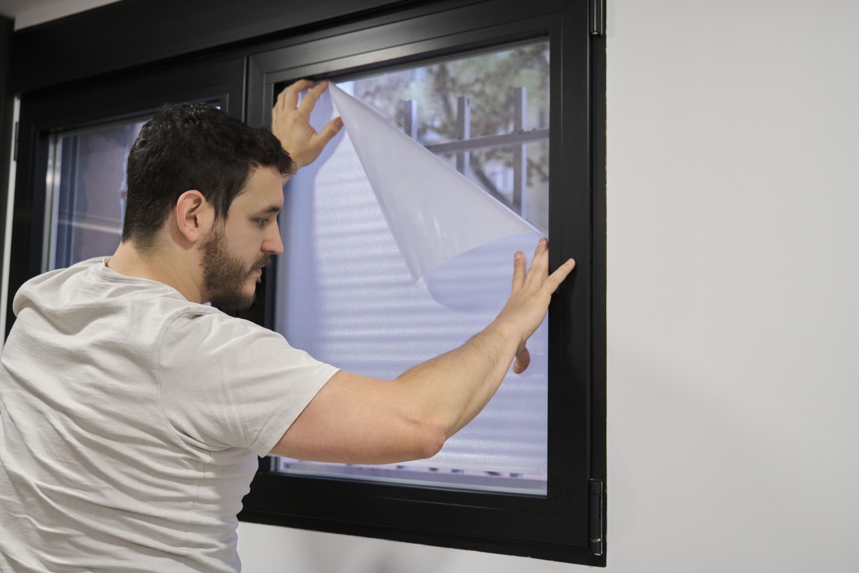 Frosted glass for small business interiors - Installation