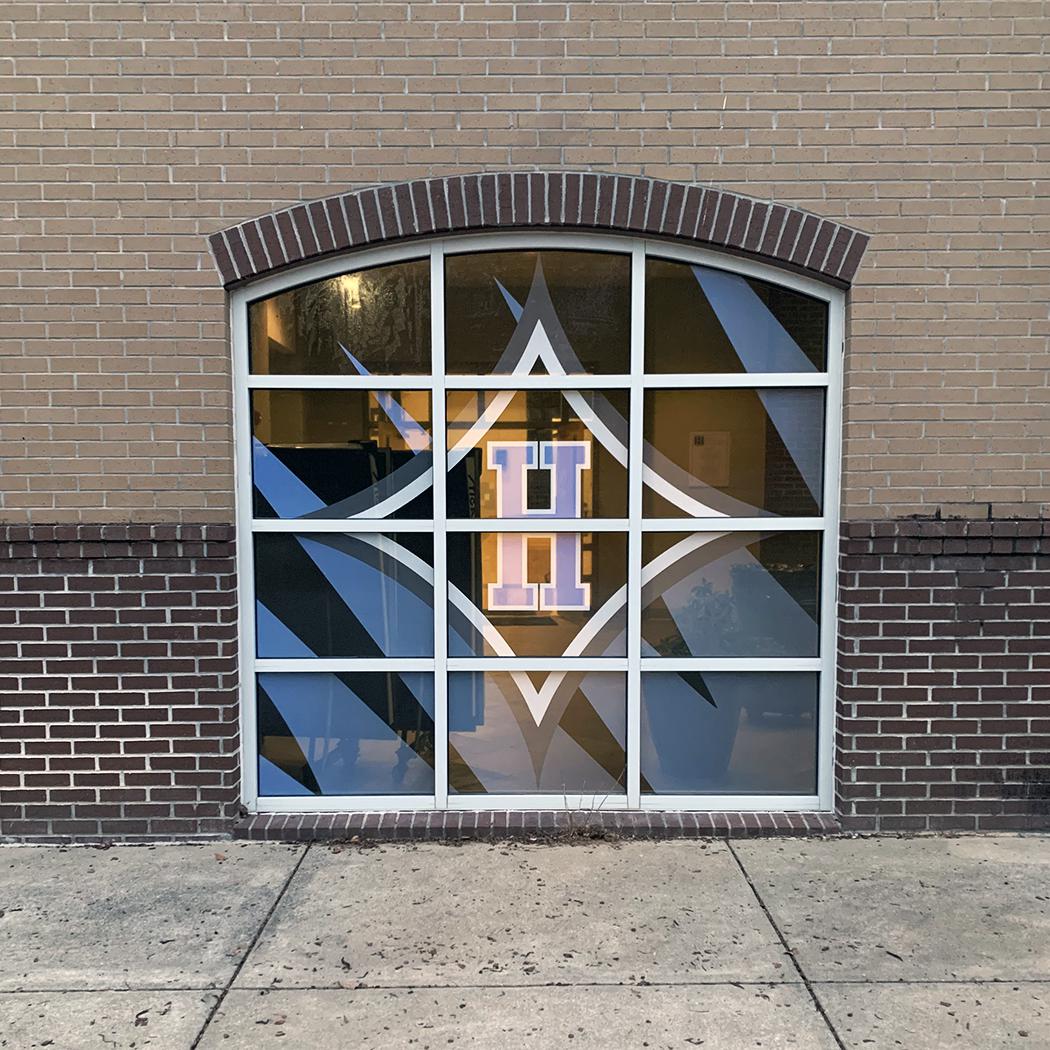 Transparent Vinyl on Glass