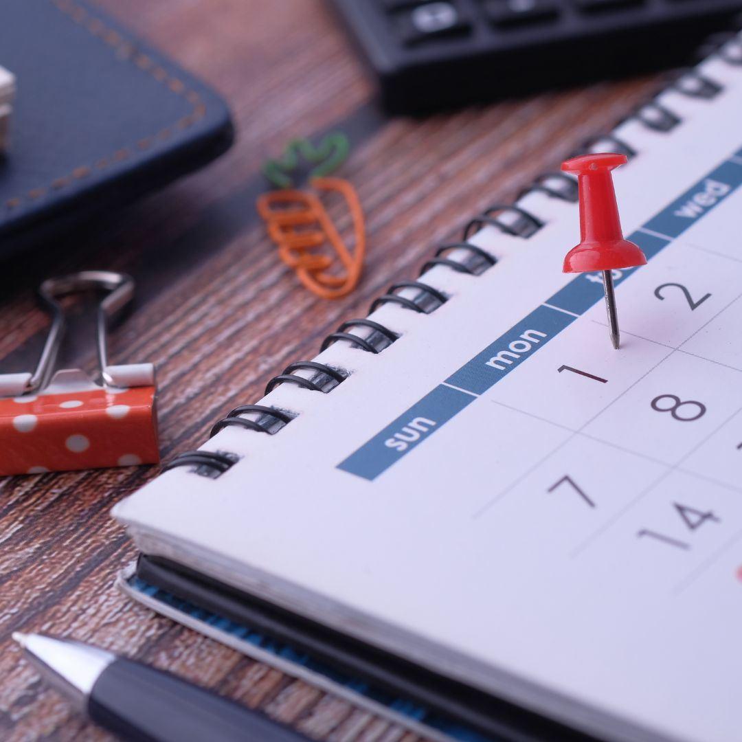 photo of calendar