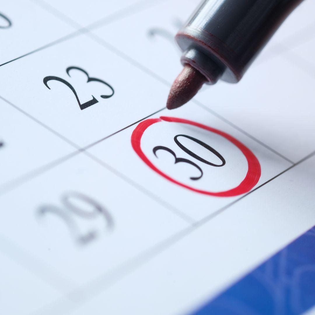 photo of calendar