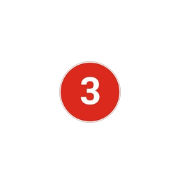 number 3 icon