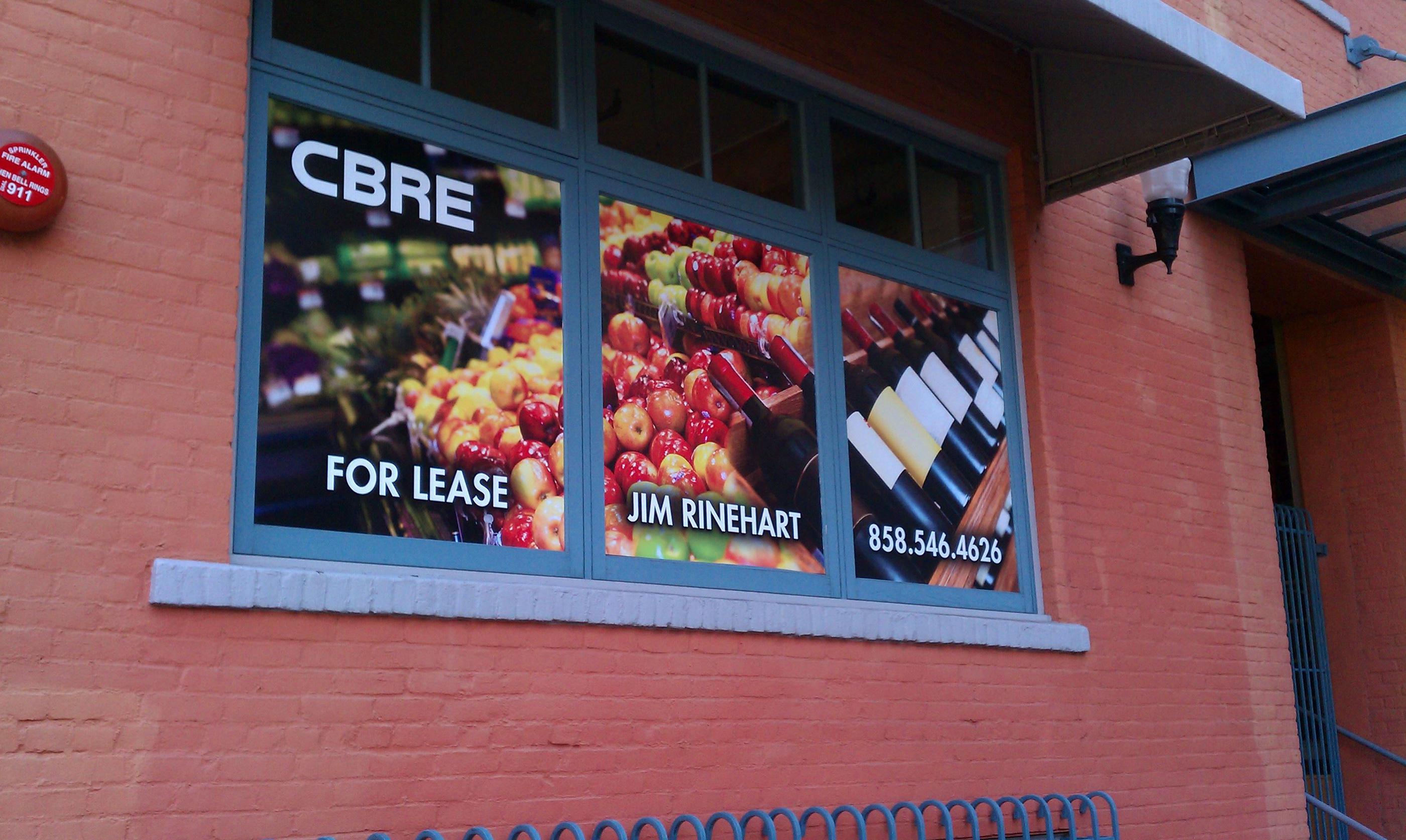 Opaque vinyl window graphics