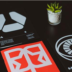 Promotional materials in company colors
