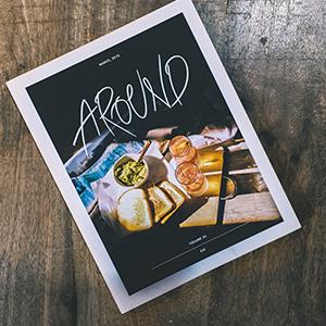 A magazine on a table