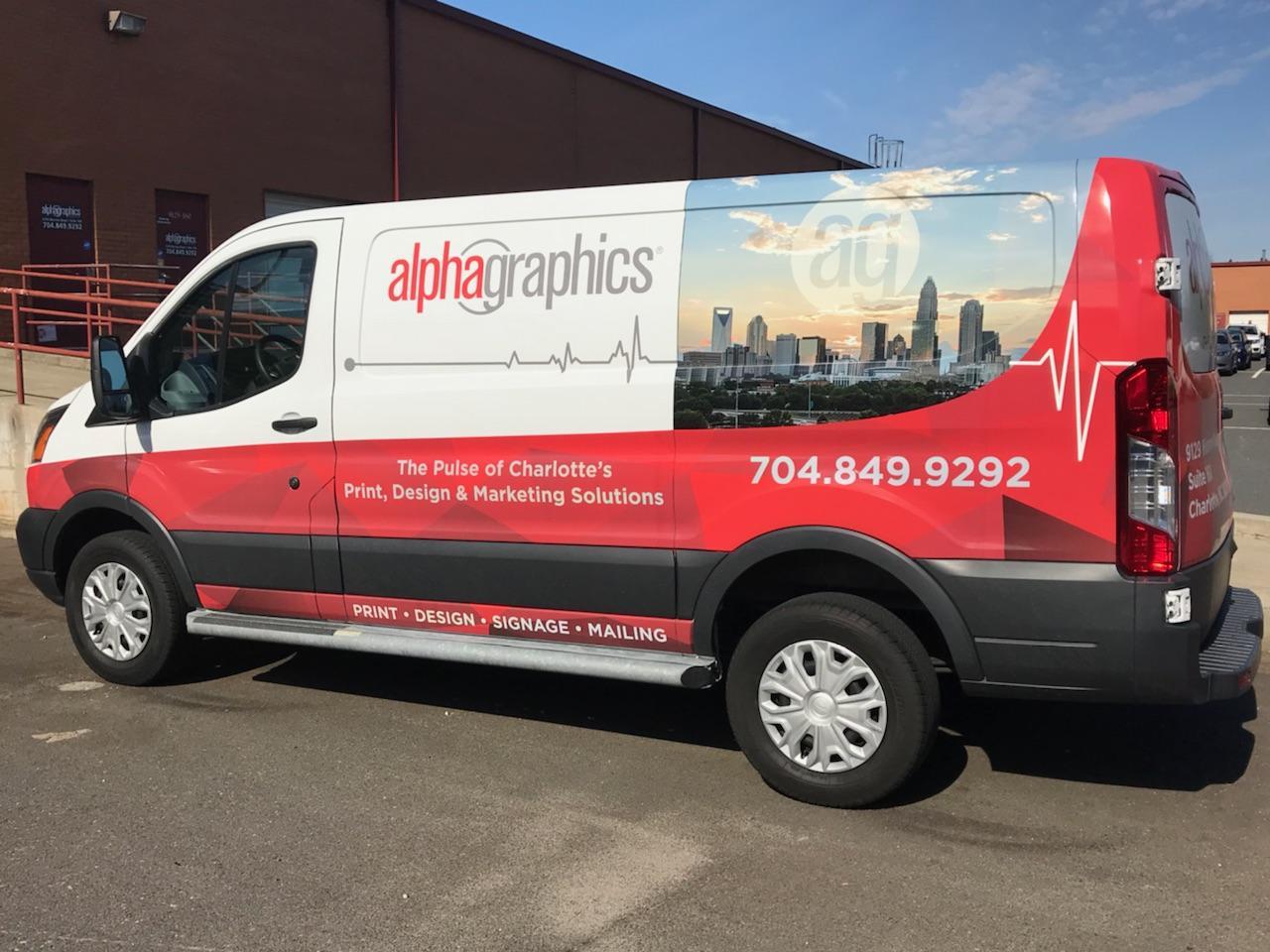 AlphaGraphics South Charlotte Custom Vehicle Wrap