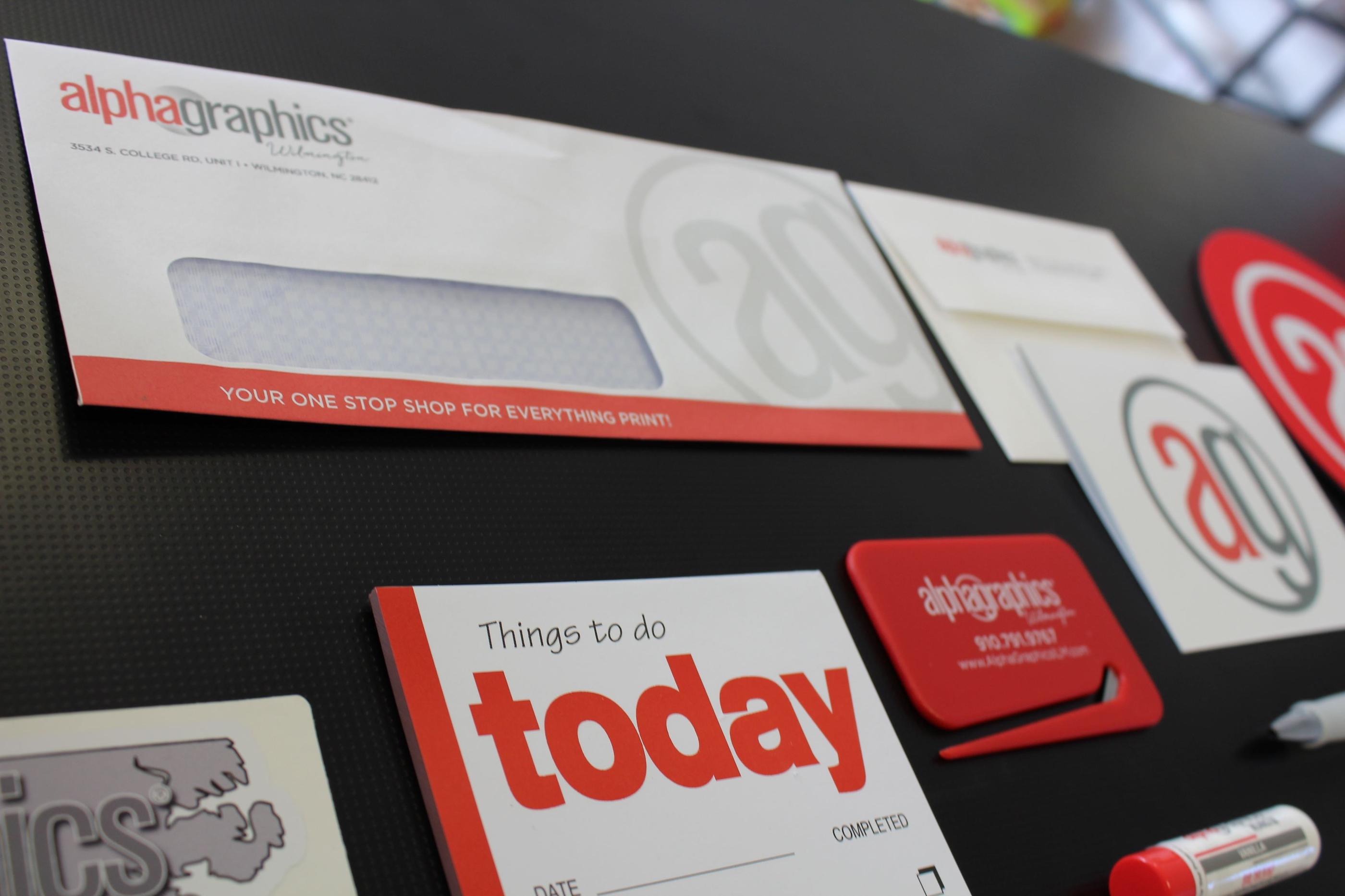 Wilmington print center envelope samples