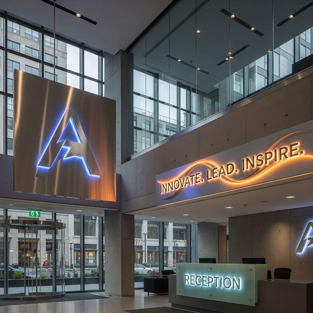 photo of interior signage