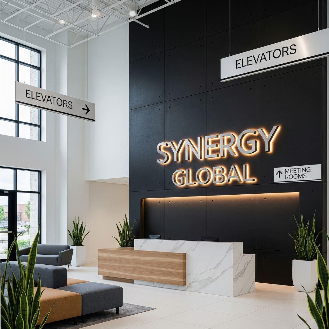 photo of interior signage