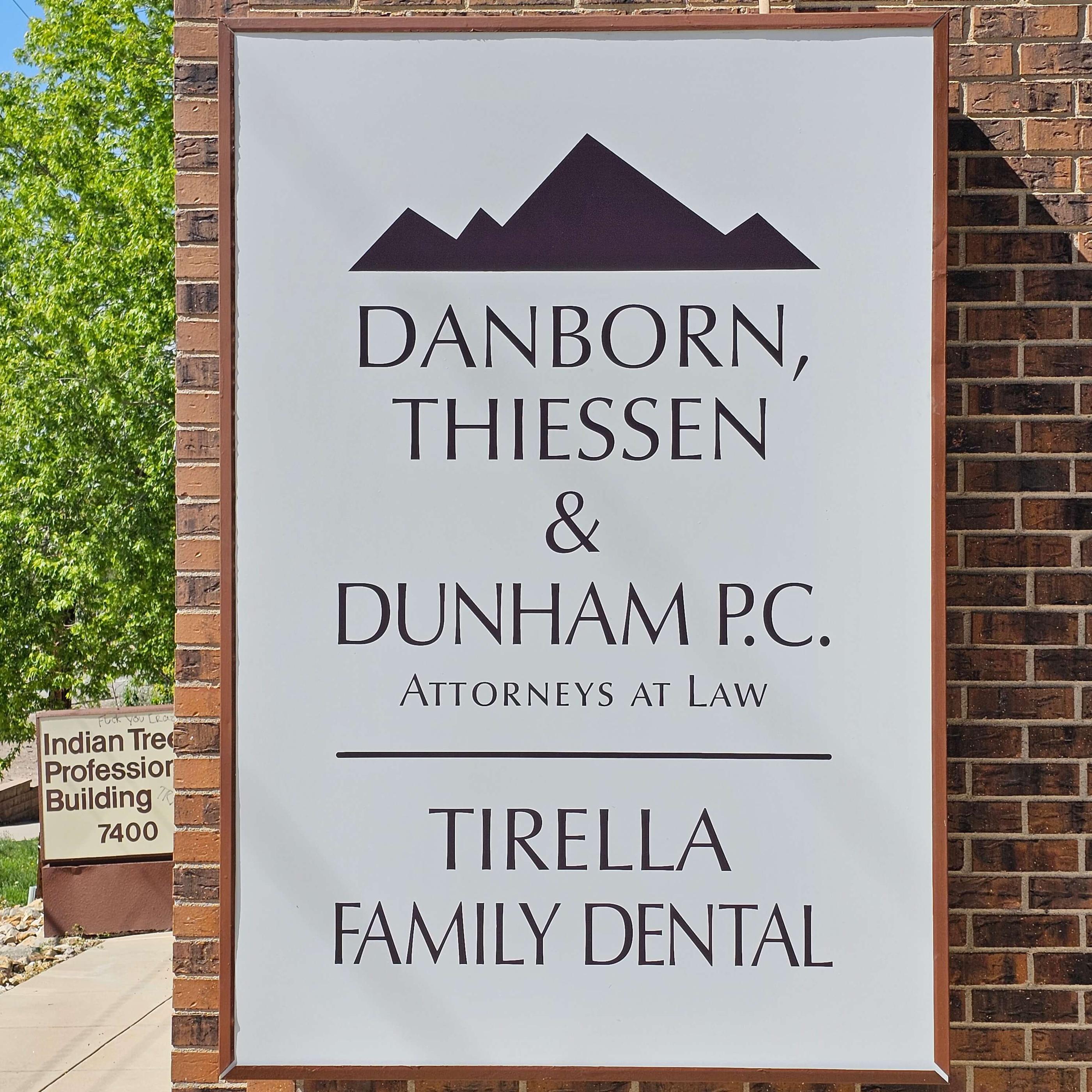Exterior Signage for Thiessen Law Firm