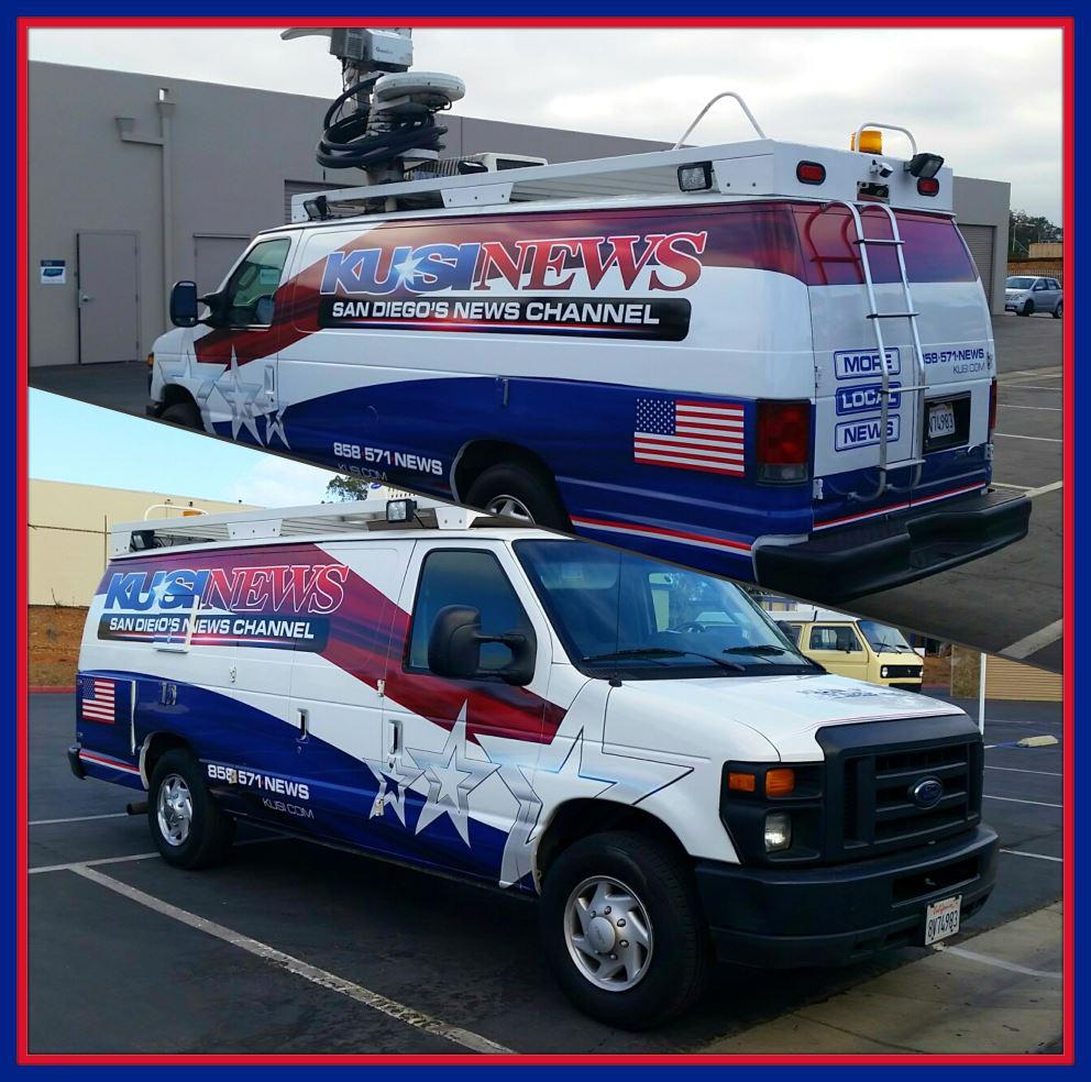 KUSI television station – wrap full fleet