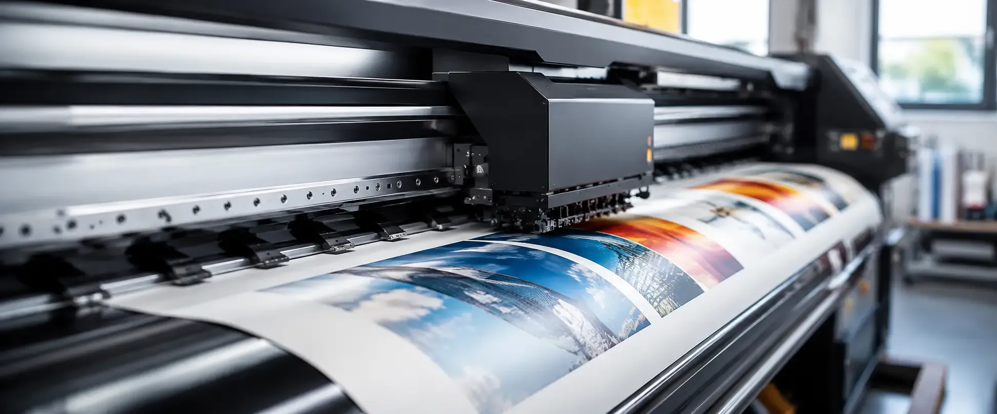 Person working in print shop