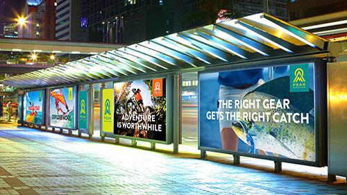 large format sign outside