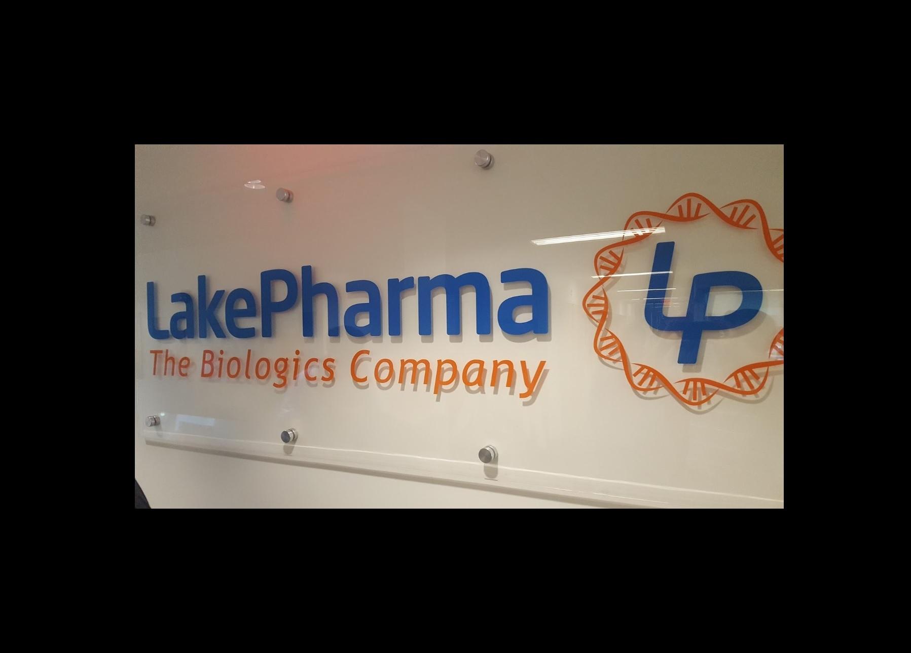 Large indoor acrylic sign