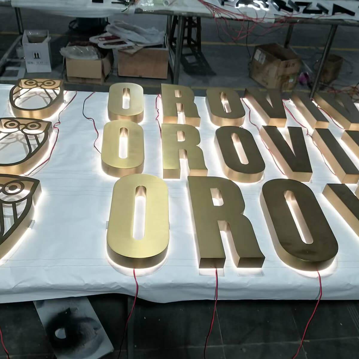Illuminated Lettering Signage