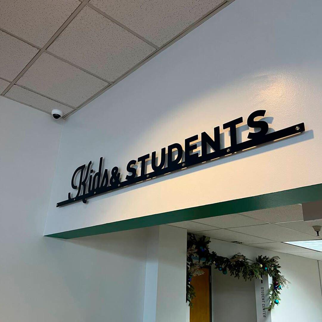 Kids Room Lobby Display Aluminium Signage