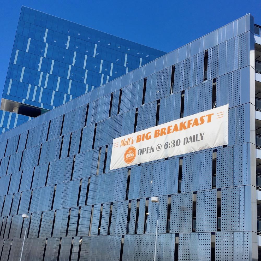 Matts Big Breakfast Outdoor Banner