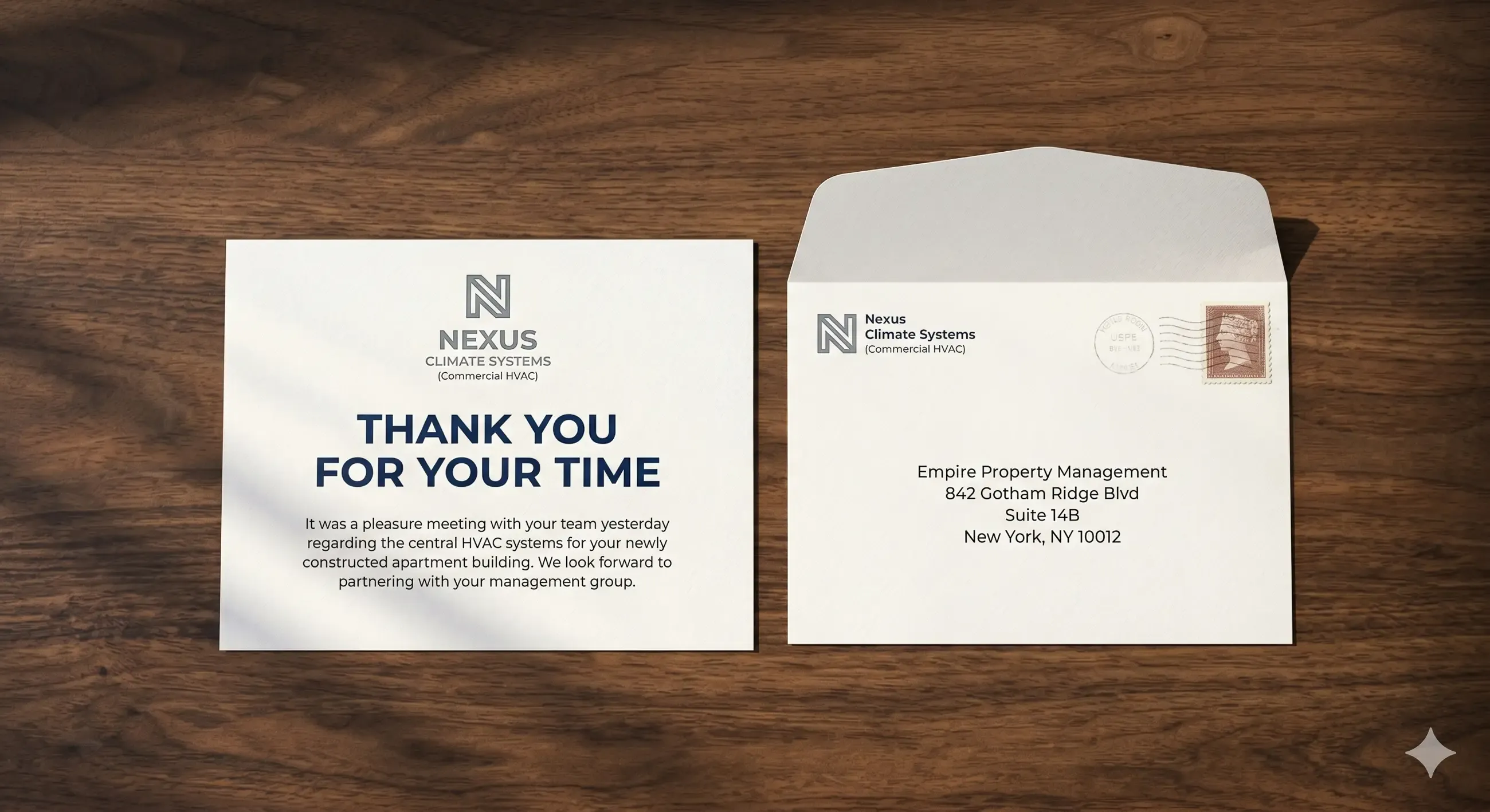 A Thank You card