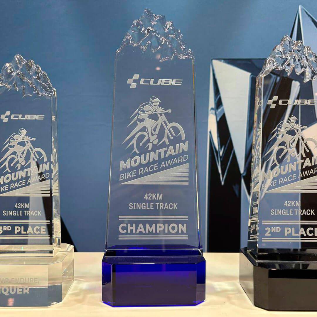 Engraved Mountain Bike Race Award