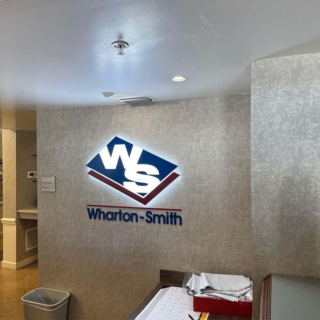 Building signage example