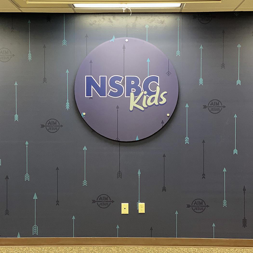 Vinyl and Acrylic Sign for Kids Church