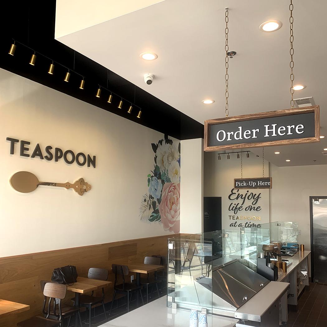 Various Medium Signage Throughout Dining Space