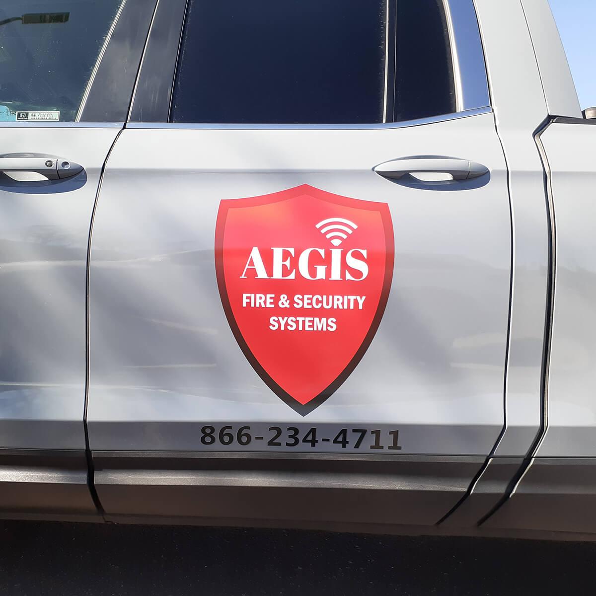 Pickup Truck Decals Aegis Fire Security