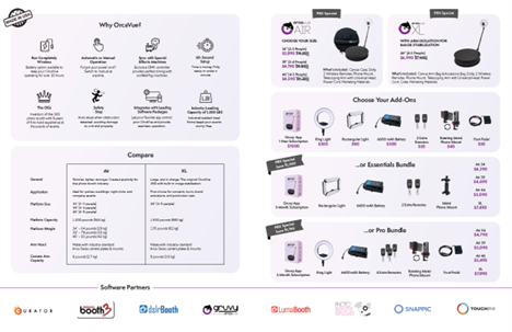 OrcaVue bi-fold brochure front