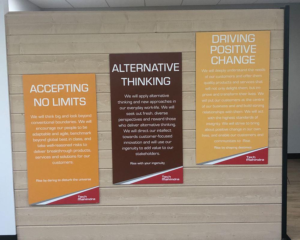 banners on wall