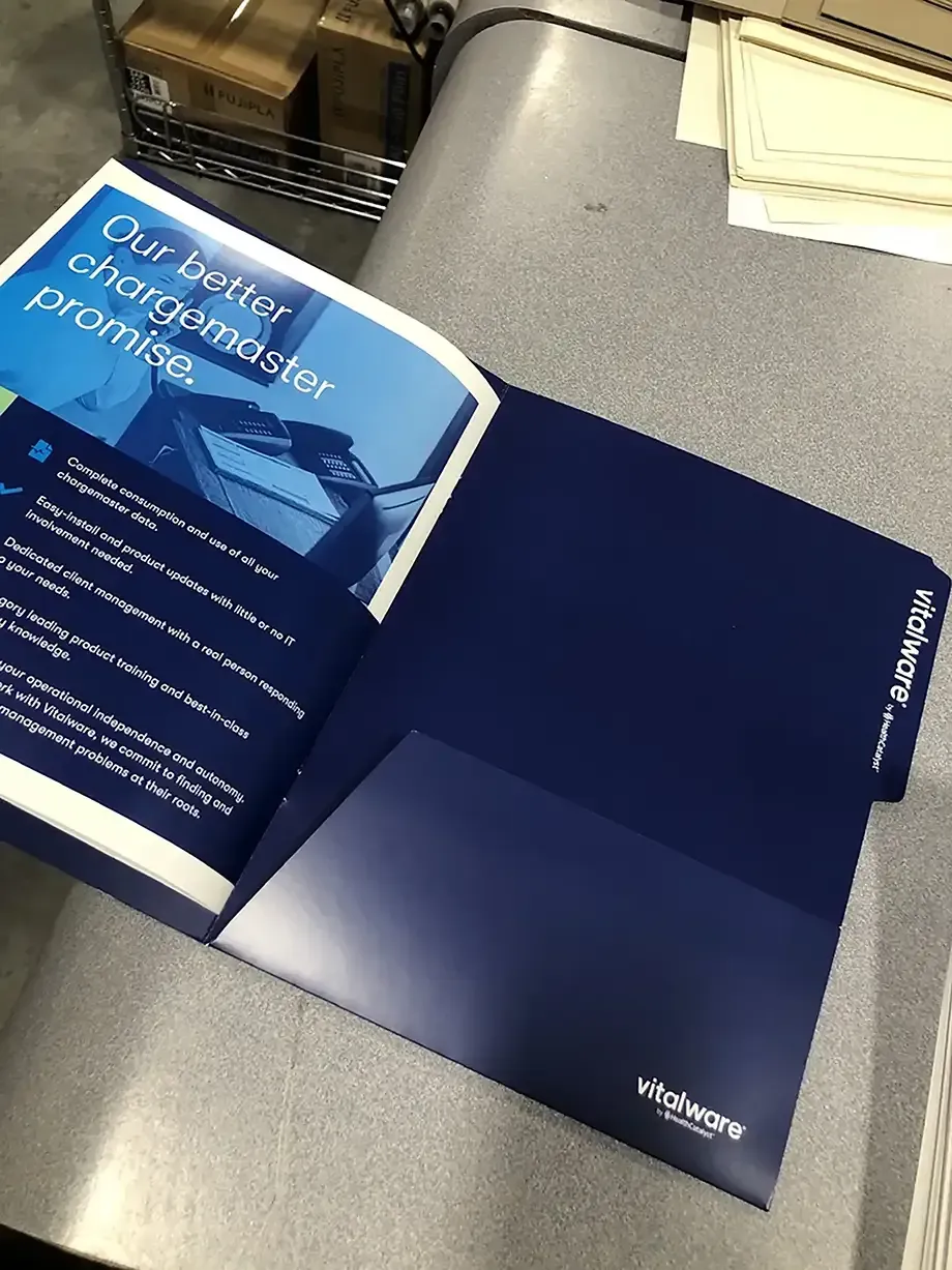 Custom printed presentation folders from AlphaGraphics American Fork