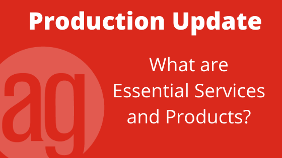 UPDATE March 23 - What are Essential Service and Products?
