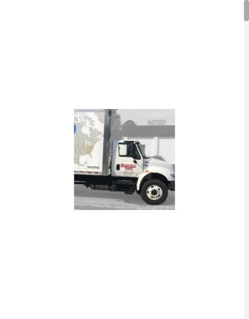 Box truck with custom door graphics