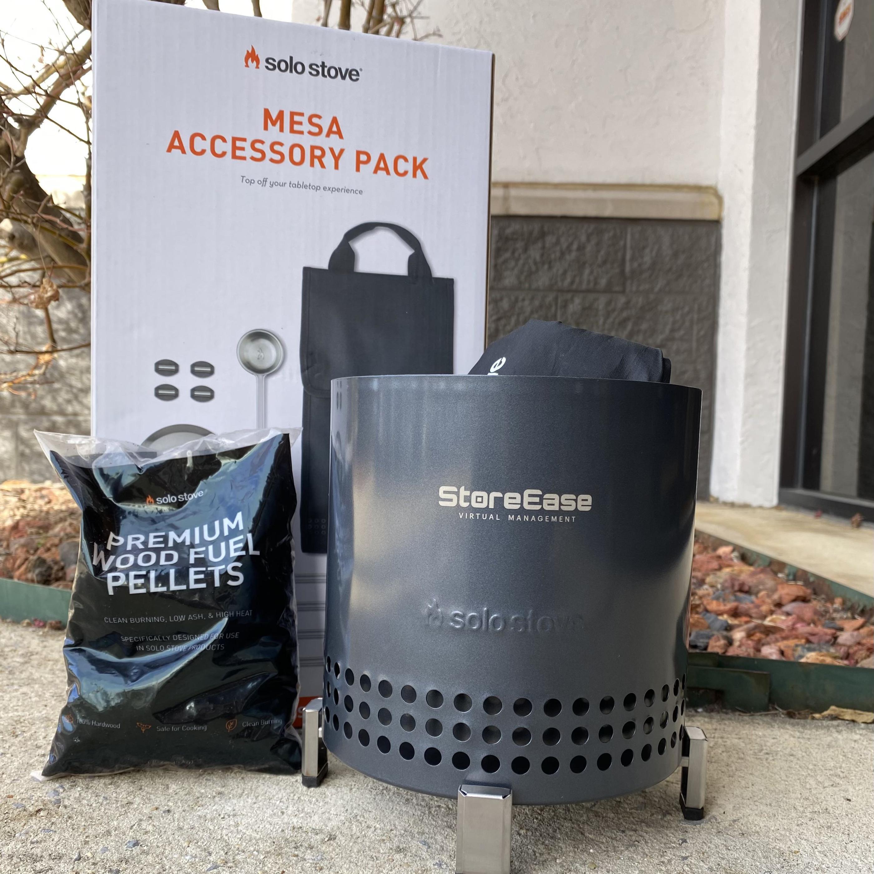 Branded Solo Stove tabletop fire pit gift pack
