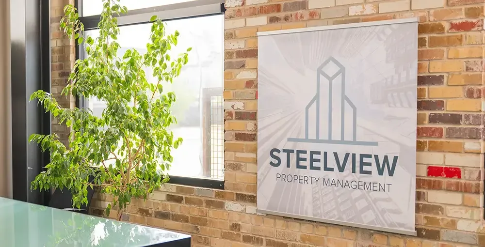 Property management signage example