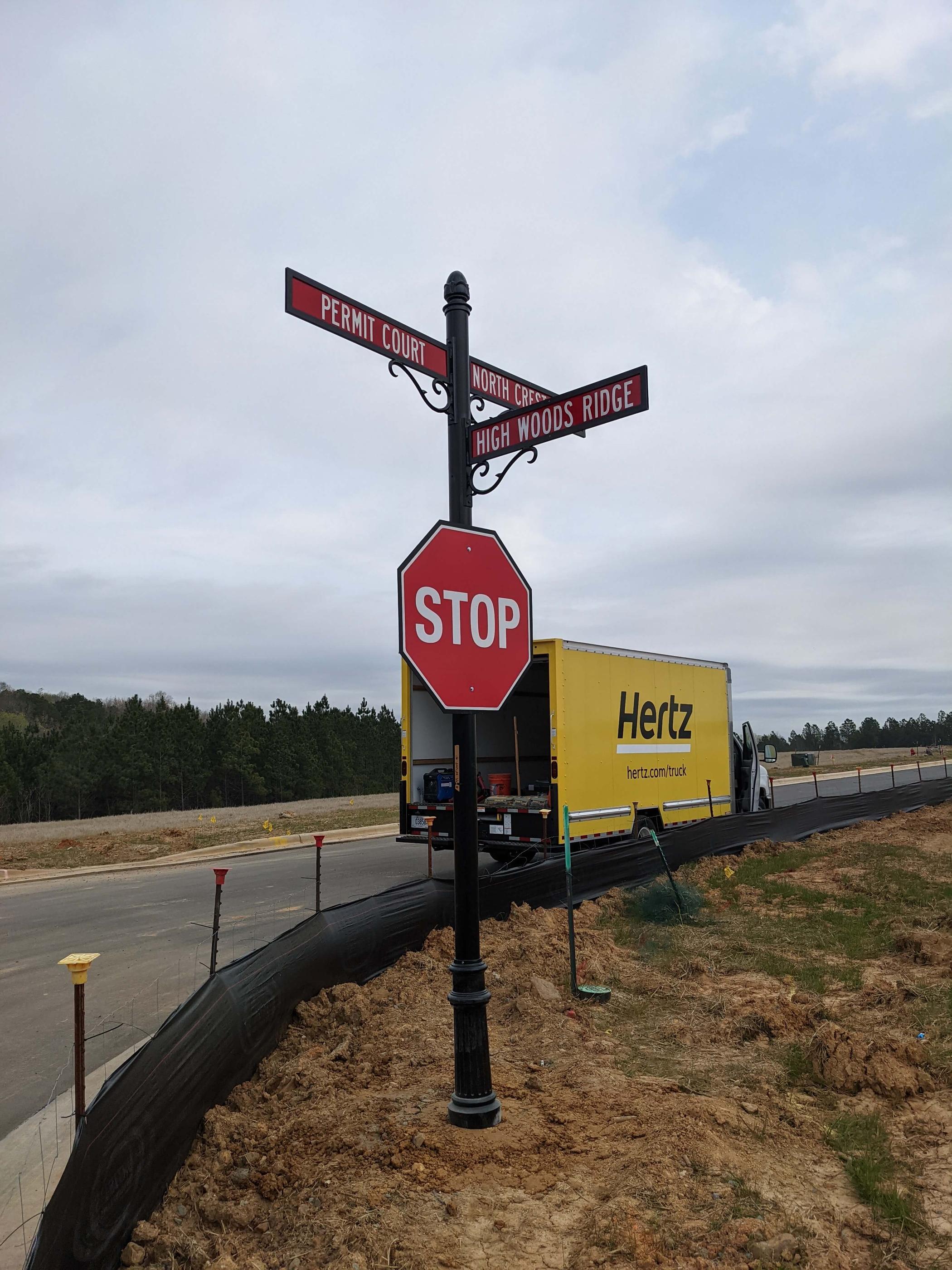 Installing Housing Development Signage is tough