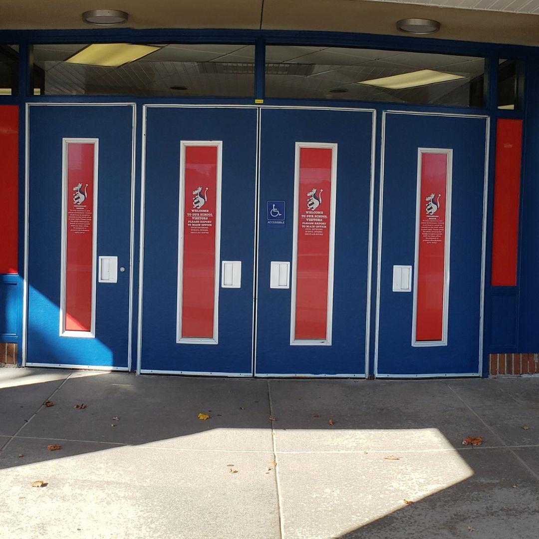 photo of window graphics