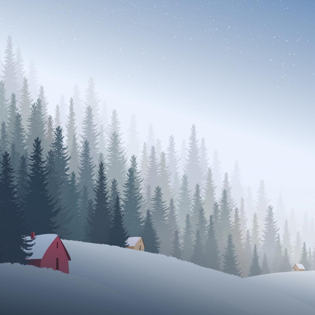 snowy holiday backdrop