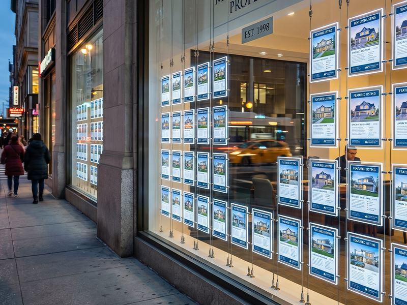Real estate office display